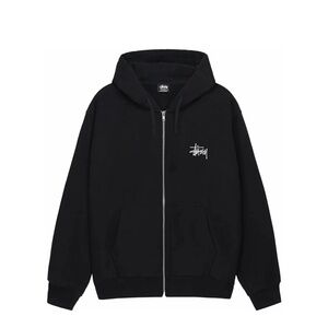 Stüssy Basic Zip Hoodie Black